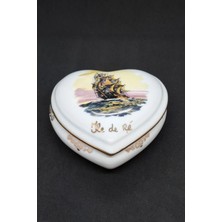Fransız Limoges Damgalı Vintage Bonboniyer 2 Parça 140 ml