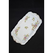 Royal Albert Moss Rose Kusursuz Antika Porselen Tepsi 30X18 cm