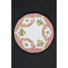Abbetc Rosina China Queen's Pastel Pembe Çiçekli Fincan Tabağı 12.5 cm