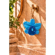 Emila Home Dekoratif Kokulu Sabun & Peeling Etkili Asılabilir Dekoratif Banyo Sabunu & Mavi Orkide Şekilli Katı Sabun 10X10 cm