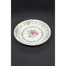 Bavaria Elfenbein Porzellan Vintage Çukur Tabak 19X5 cm