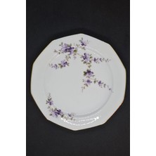Winterling Marktleuthen Mor Menekşe Desenli Pasta Tabağı 17.5 cm