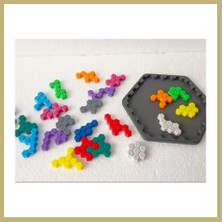 Bezos 3D Baskı Montessori Altıgen Puzzle - Eğitici Petek Zekâ ve Mantık Oyunu Za