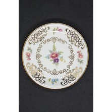 Bavaria Elfenbein Porzellan Vintage Çerezlik Tabak 12 cm