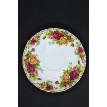 Royal Albert Old Country Roses Serisi Antika Porselen Ekmek Tabağı 16 cm