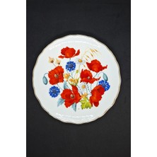 Royal Albert Gelincik Çiçekleri Desenli Porselen Duvar Tabağı 21 cm