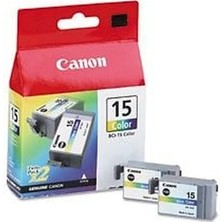 Canon BCI-15C (8191A002) Renkli Orjinal Kartuş 2'li Paket - I70 / I80