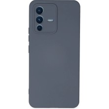 Ps Vivo V23 5g Kılıf Nano Içi Kadife Silikon - Gri