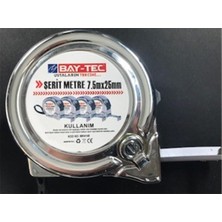 Bay-Tec MK4148 7.5mt 25MM Krom Şerit Metre