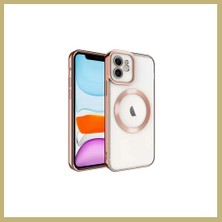 Bezos iPhone 11 Uyumlu Kılıf Kross Magneticsafe Kapak - Rose Za