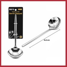 Bezos Krom Metal Servis Kepçe 24.5 cm Strsnl