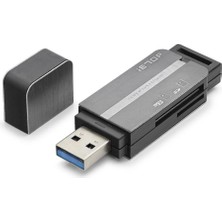 Aydogan's Ayd USB Type-C 3.2 Gen1 Kart Okuyucu Sd Microsd 5 Gbps Gri HDX7054