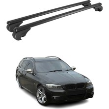 Omac BMW 3 Serisi E91 Station Wagon 2005-2012 Arası Uyumlu Port Bagaj Taşıyıcı Ara Atkı Alüminyum Siyah 2 Parça
