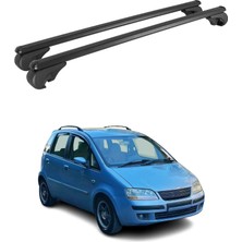 Omac Fiat Idea 2005-2012 Arası Uyumlu Port Bagaj Taşıyıcı Ara Atkı Alüminyum Siyah 2 Parça