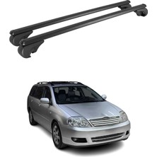 Omac Toyota Corolla Verso 2001-2007 Arası Uyumlu Port Bagaj Taşıyıcı Ara Atkı Alüminyum Siyah 2 Parça