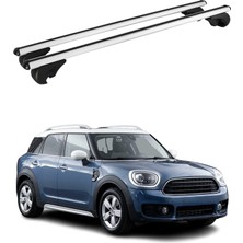 Omac Mini Countryman F60 2017-2023 Arası Uyumlu Port Bagaj Taşıyıcı Ara Atkı Alüminyum Gümüş 2 Parça