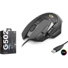Good Pro G502 Rgb Gaming Mouse 7200 Dpı 6 Tuş 1000Hz Siyah