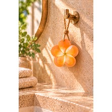 Emila Home Dekoratif Kokulu Sabun & Peeling Etkili Asılabilir Dekoratif Banyo Sabunu & Hint Yasemini Turuncu Katı Sabun 10,5X11 cm
