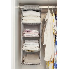 Emila Home 4 Bölmeli Dolap Düzenleyici (24X29X64 cm x 4 Göz)