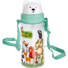 Emila Home Emilahome Glossa Desenli Kaydır Kapak Pipetli Çocuk Suluğu 400 ml