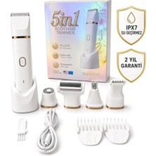 Mythriva Kadın Tıraş Makinesi Series 5+1 Seti,yüz/saç/vücut, Hassas Bölge, Yüz & Genital Bölge, Ipx7 Su Geçirmez, Seramik Bıçak, Şarj Standlı