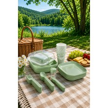 Emila Home Emilahome Lovely Piknik Seti Yeşil 6 Lı Set