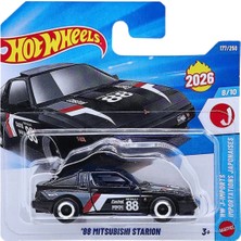Hot Wheels '88 Mitsubishi Starion - Hw J-Imports Siyah 1/64 Diecast Model Araba
