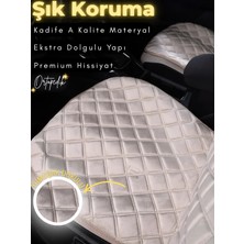 E-BİZ Renault Kadjar Uyumlu 2'li Süet Oto Koltuk Minderi | Terletmez | Kolay Montaj | Oto Aksesuar | A4