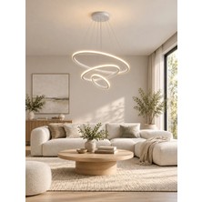 Browia Lighting Velona 3 Halkalı Modern LED Salon Avizesi