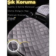 E-BİZ Seat Leon Uyumlu 2'li Süet Oto Koltuk Minderi | Terletmez | Kolay Montaj | Oto Aksesuar | A11