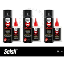Selsil Ninja Süper Hızlı Yapıştırıcı, 400 Ml, 3 Adet