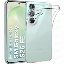 Rongep [maxi-Clear] Samsung Galaxy S26 Fe Için Şeffaf Telefon Kılıfı Kamera Yükseltili S26 Fe Koruyucu Darbelere Dayanıklı Esnek ve Hafif Tasarımlı Telefonu Tam Kaplayan Samsung S26 Fe Kılıfı