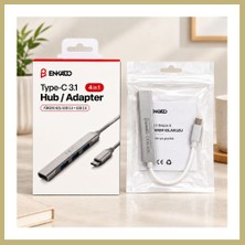 Bezos Type-C 4 Port USB Hub (Usb 3.0 & 2.0, Anahtarlı) Za