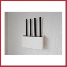 Bezos 3D Baskı Duvar Tipi Wifi Modem Saklama Rafı Router Gizleme Askısı Kablo Çıkışlı Beyaz Modem Tutucu 23X13 cm Strsnl