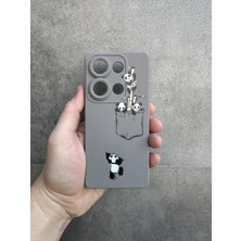 Kılıfexpress Xiaomi Redmi Note 13 Pro 4g Uyumlu Cepli Pandalar Desen Baskılı Silikon Kılıf