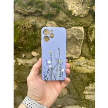 Kılıfexpress Redmi 12 Uyumlu Içi Kadife Premium Lavanta Desenli  Koruyucu Arka Kapak