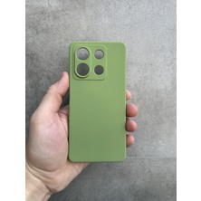 Kılıfexpress Xiaomi Redmi Note 13 4g Uyumlu Kamera Lens Korumalı Kadife Içi Lansman Yumuşak Silikon Kılıf - Yeşil