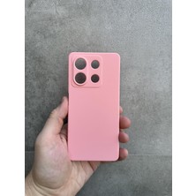 Kılıfexpress Xiaomi Redmi Note 13 4g Uyumlu Kamera Lens Korumalı Kadife Içi Lansman Yumuşak Silikon Kılıf - Pudra Pembe