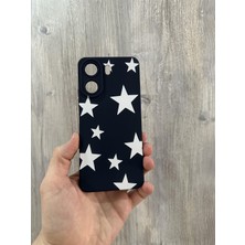 Kılıfexpress Redmi 13C Uyumlu Içi Kadife Premium Beyaz Yıldız Desenli  Koruyucu Arka Kapak