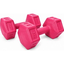 Happy Trend 3 kg Dambıl Seti Fitness ve Ağırlık Seti Fuşya