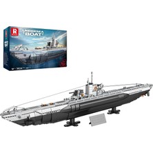 Happy Trend Denizaltı Yapı Seti 33050, Yetişkinler Için Askeri Denizaltı Model Seti, Ww2 Koleksiyon Parçası, Dekoratif Gemi Yapımı Seti, Gençler, Erkekler ve Askeri Taraftarlar Için Ordu Oyuncağı