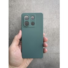 Kılıfexpress Xiaomi Redmi Note 13 4g Uyumlu Kamera Lens Korumalı Kadife Içi Lansman Yumuşak Silikon Kılıf - Haki