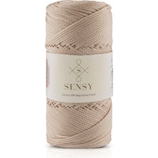 Happy Trend mm - 100 gr Polyester Makrome Ipi 150 M Polyester Makrome Ip Supla Ip ve Çanta Ipliği (Sütlü Kahve)