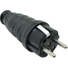 Happy Trend Topraklı Erkek Fiş 16A Siyah 220V