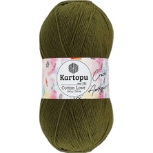 Happy Trend Cotton Love El Örgü Amigurumi Ipi Yünü 100 gr K409 Haki