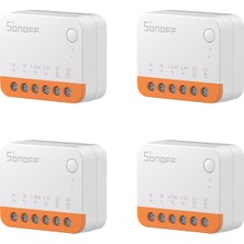 Happy Trend Mınır4 Wi-Fi Akıllı Şalter 2 Yollu 4 Adet – Zamanlama Fonksiyonlu Akıllı Işık Şalteri, Röle Bölünmüş Modu, 2.4g Wifi, Nötr Iletken Gereklidir, Alexa/google Home/ewelink Uygulaması ile Çalışır