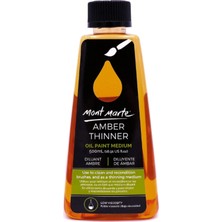 Happy Trend Marte Premium Kehribar Tiner, 16 Oz (500 Ml), Az Kokulu Yağlı Boya Çözücü, Su Bazlı, Düşük Viskoziteli, Suda Karıştırılabilir Orta