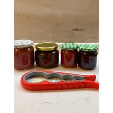 Happy Trend Açacağı, Manuel Kavanoz Açacağı Kolay Çok Fonksiyonlu Ev Için Kavanoz Için Kaymayı Önleyici (1, Kırmızı)