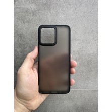 Kılıfexpress Xiaomi Redmi 12  Uyumlu Kılıf Kamera Korumalı Siyah Buzlu Şeffaf Renkli Tuşlu Premium Kapak