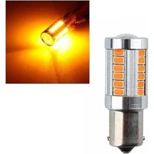 Happy Trend LED Ampul 33 LED Mercekli 12 V Tek Duy Düz Tırnak